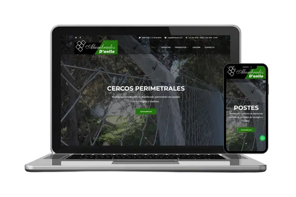 Diseño web para Alambrados Danilo — Diseño Web · Dastel