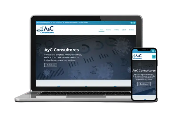Diseño web para AyC Consultores — Diseño Web · Dastel
