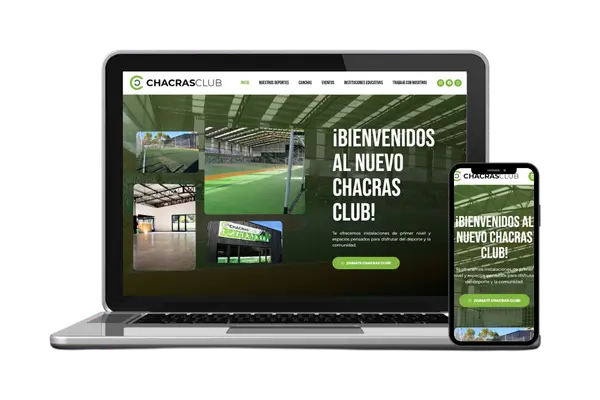 Diseño web para Chacras Club — Diseño Web · Dastel