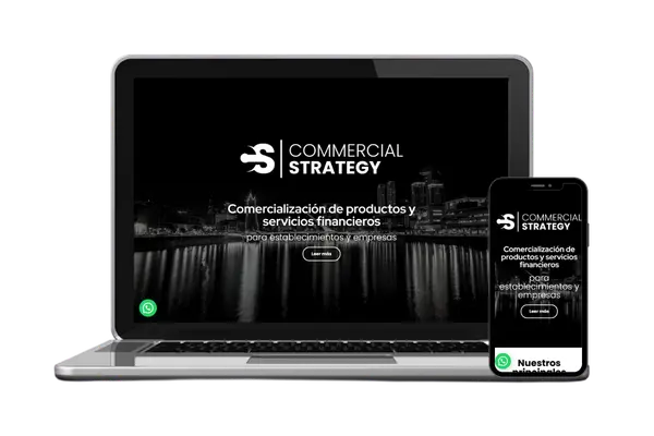 Diseño web para Commercial Strategy — Diseño Web · Dastel