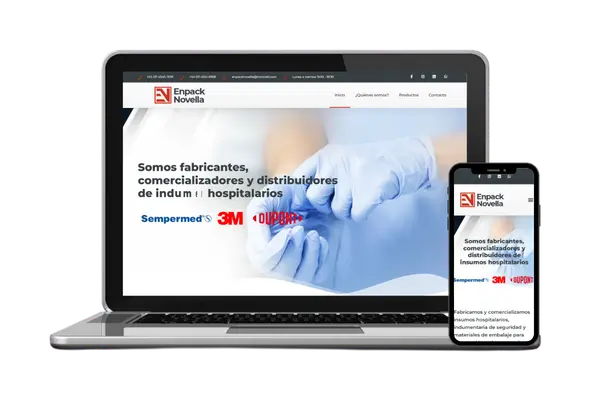 Diseño web para Enpack Novella — Diseño Web · Dastel