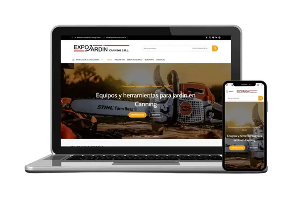 Diseño web para Expo Jardín Canning — Diseño Web · Dastel