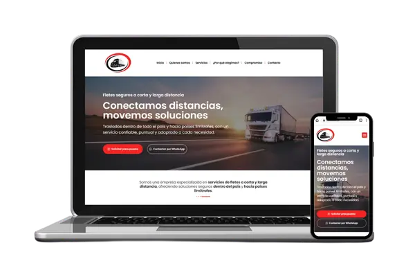 Diseño web para Fletes — Diseño Web · Dastel