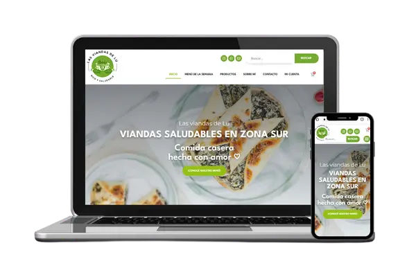 Diseño web para Las Viandas de Lu — Diseño Web · Dastel