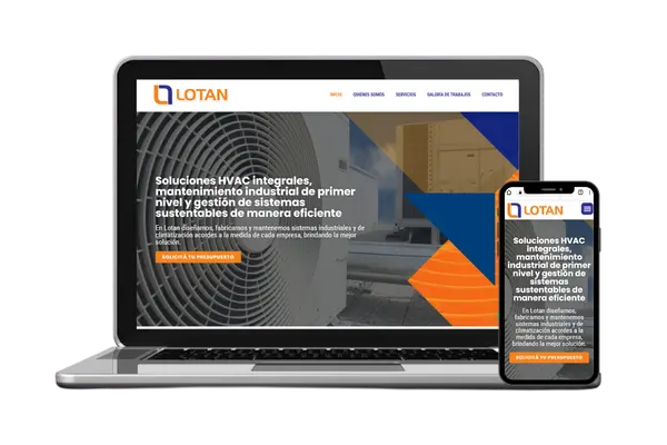 Diseño web para Lotan HVAC Systems — Diseño Web · Dastel