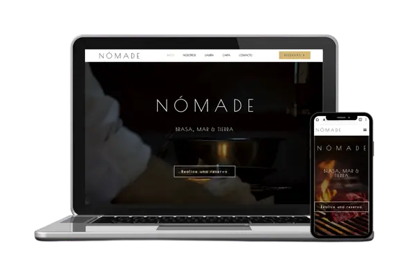 Diseño web para Nómade Resto — Diseño Web · Dastel