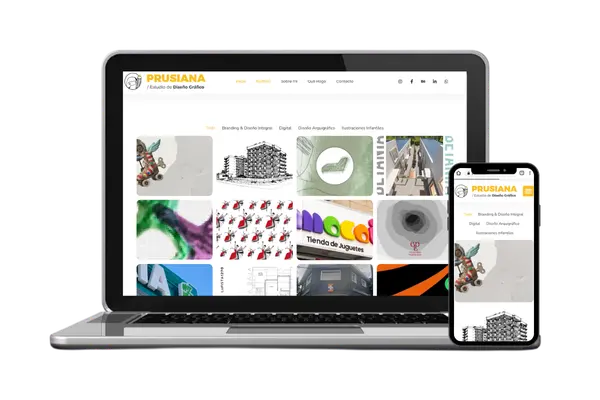 Diseño web para Prusiana — Diseño Web · Dastel