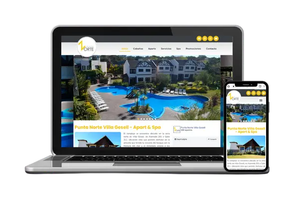 Diseño web para Punta Norte Villa geSell — Diseño Web · Dastel